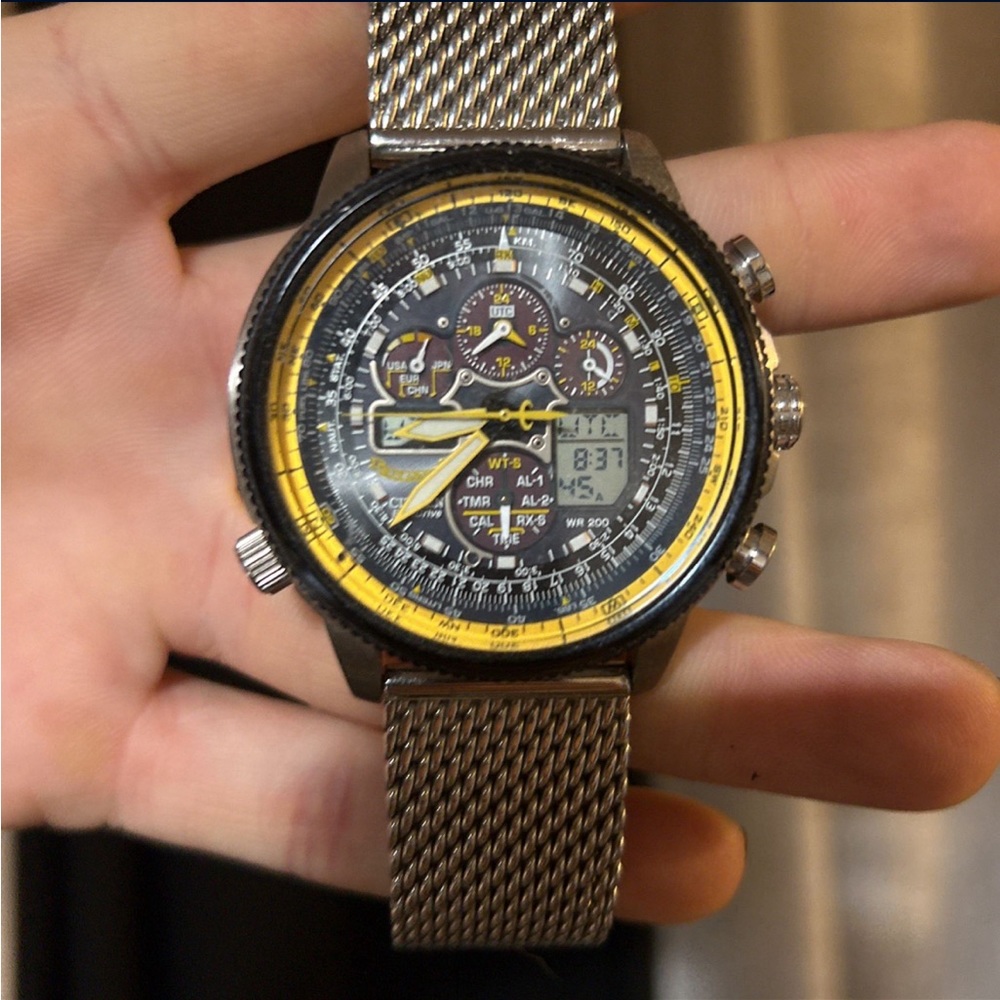 Blue angels inspired Promaster Skyhawk A-T eco drive